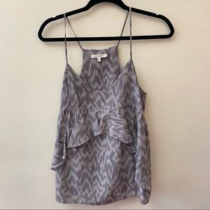 Eliot Silk sleeveless spaghetti strap print tank size medium